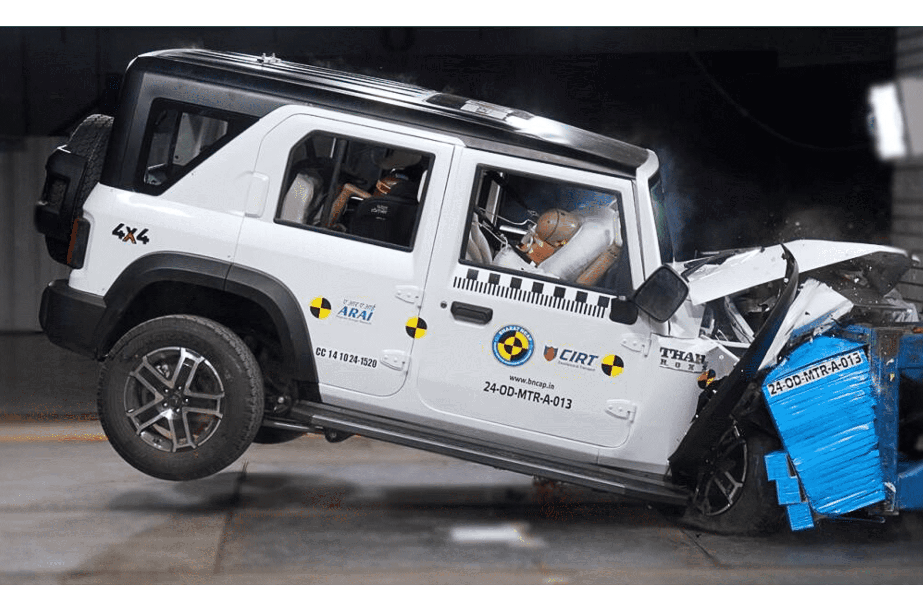 Mahindra Thar Roxx Bharat NCAP crash test rating 